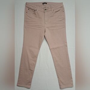 Express Skinny Jeans 34 X 30  Zipper Fly Five Pocket Pale Blush Color